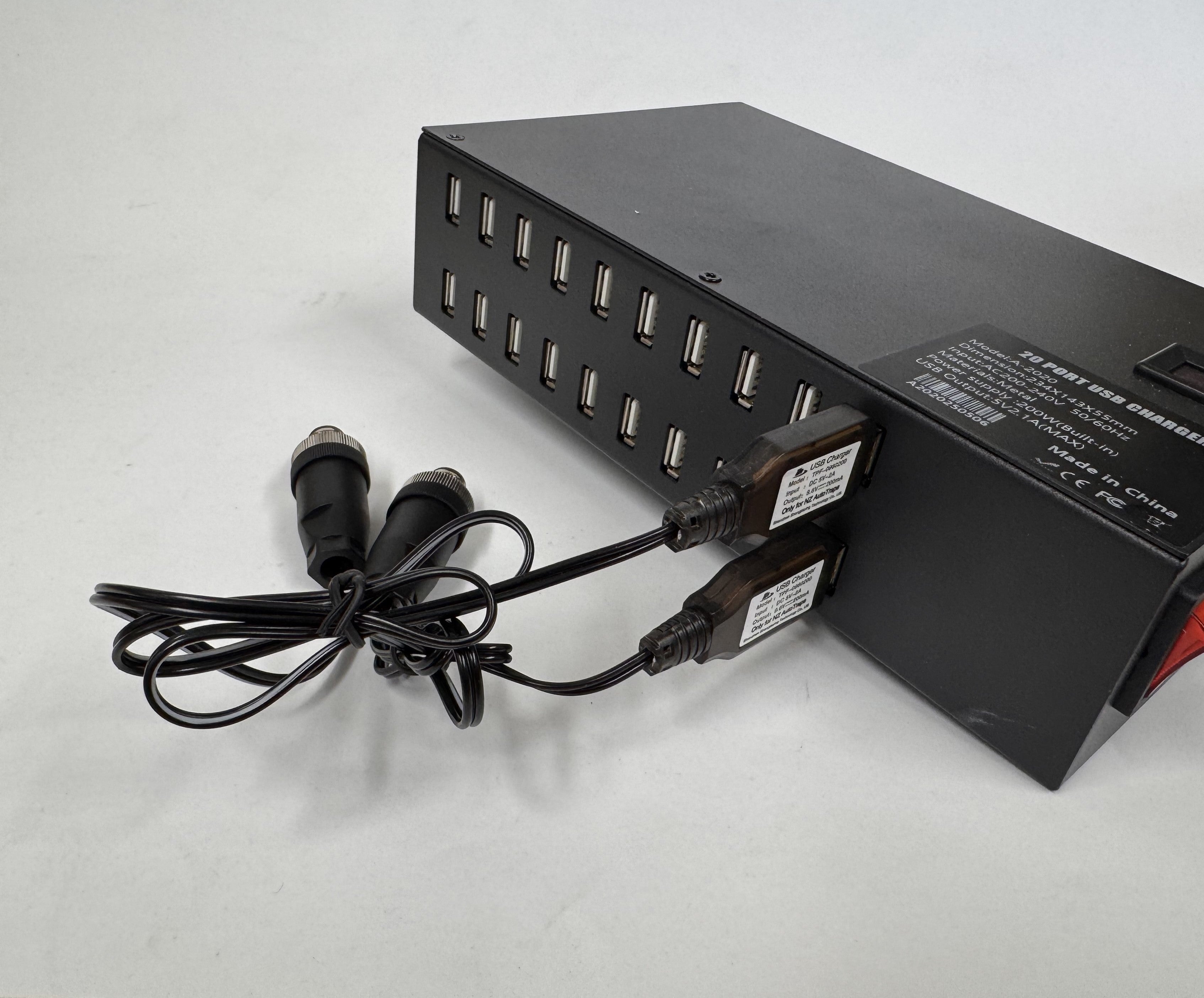 20 port USB charging station